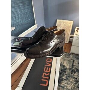 CALZOLERIA HARRIS Size 11 Dark Brown Leather Oxford Dress Shoes (Never Worn)